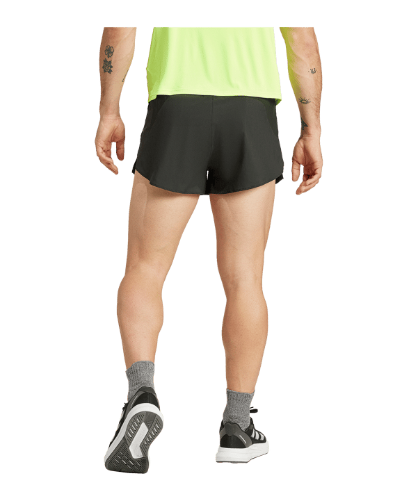 adidas Adizero Split Short Schwarz - schwarz