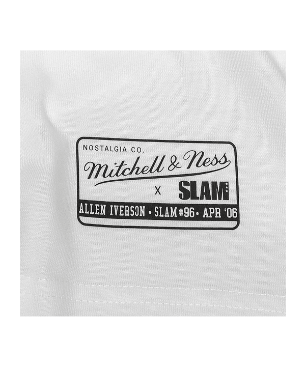 Mitchell and Ness NBA Philadelphia 76ers Slam Iverson T-Shirt Weiß - weiss