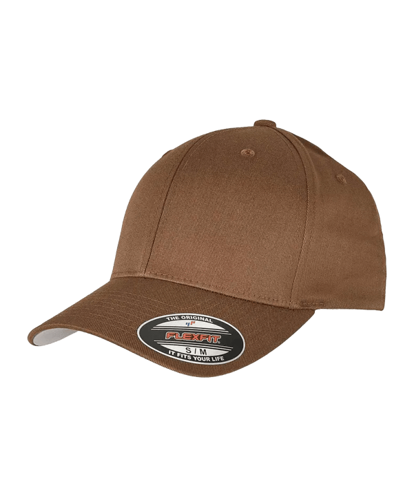 Flexfit Wooly Combed Baseball Mütze Braun - braun