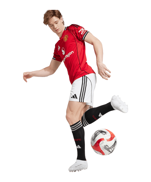 adidas Manchester United Short Home 2025/2026 Weiß - weiss