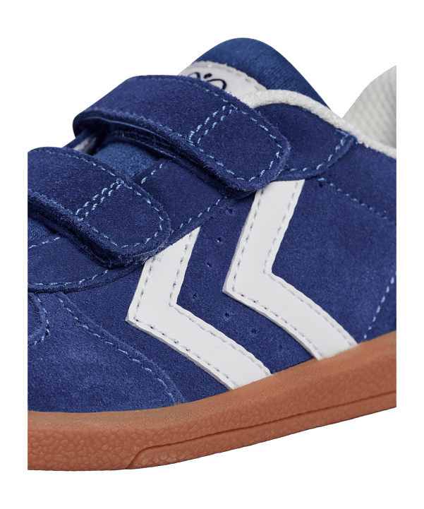 Hummel Victory Suede II Sneaker Kids Blau F7149 - blau