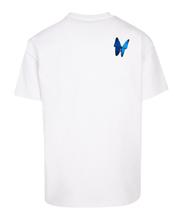 Mister Tee Le Papilloversized T-Shirt Weiß - weiss