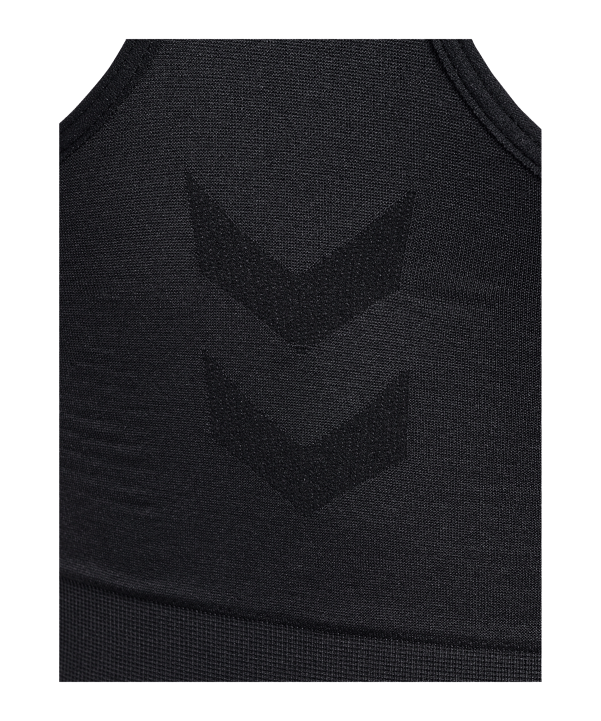 Hummel Tif Seamless Padded Sport-BH Damen Schwarz F2001 - schwarz