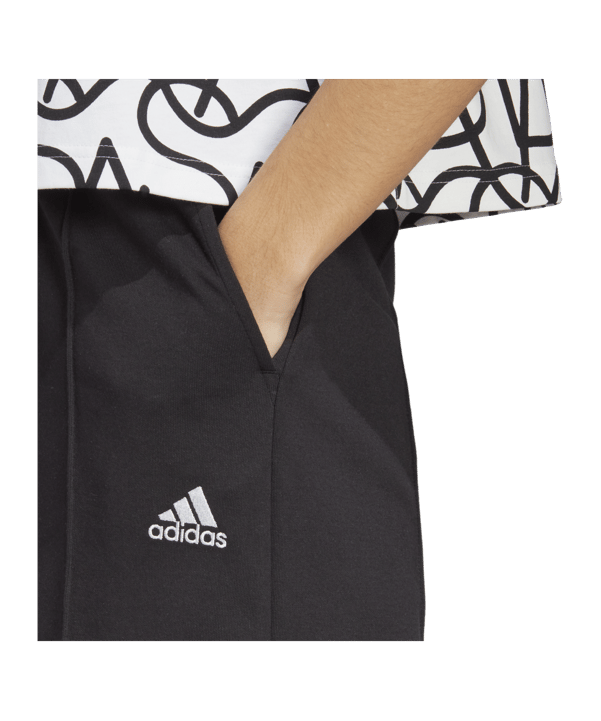 adidas Allover Culottes Damen Schwarz - schwarz