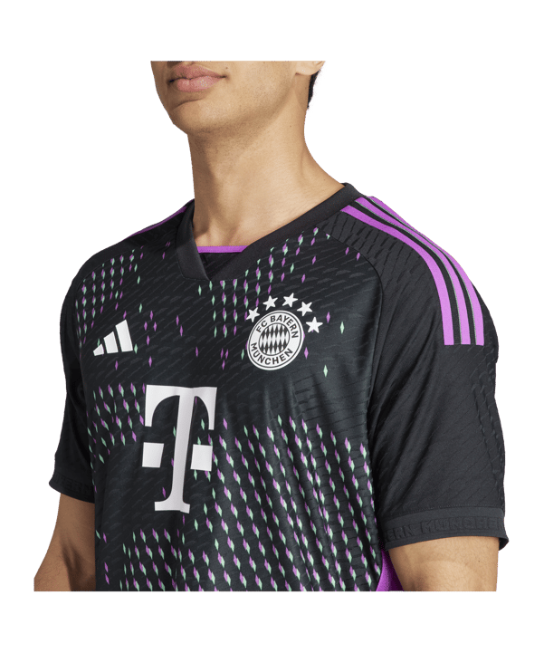 adidas FC Bayern München Auth. Trikot Away 2023/2024 Schwarz - schwarz