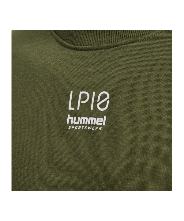 Hummel hmlLP10 Boxy Sweatshirt Grün F6187 - schwarz