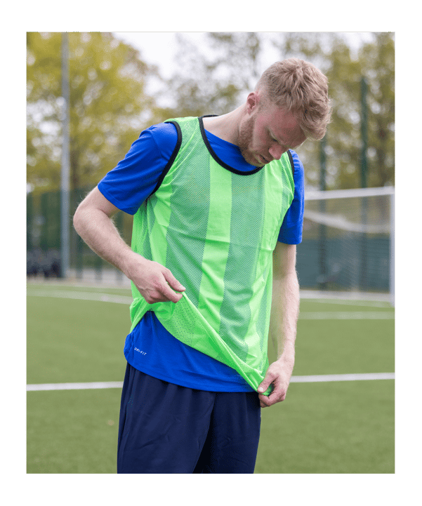 Cawila Trainingsleibchen UNI 3er Set Blau | Kennzeichnungshemden - blau