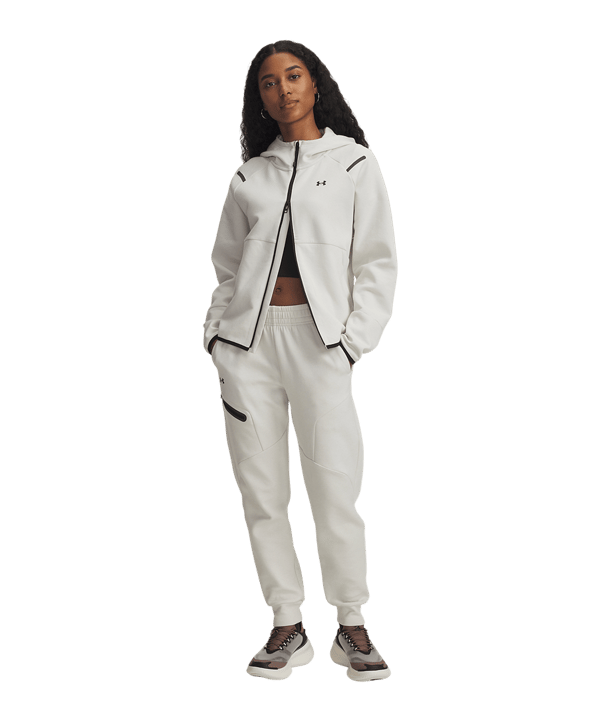 Under Armour Unstoppable Fleece Jogginghose Damen Weiß F110 - weiss