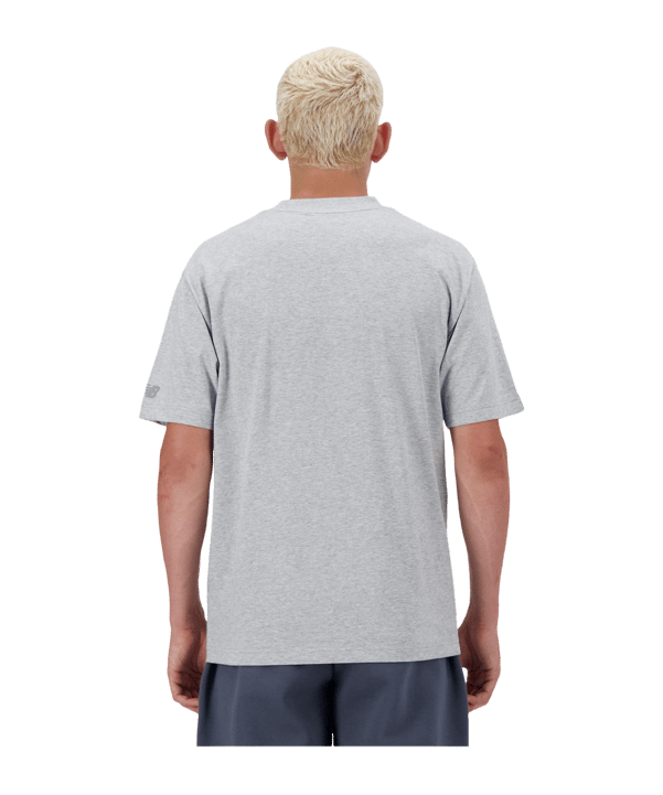 New Balance Iconic Collegiate Graphic T-Shirt FAG - grau