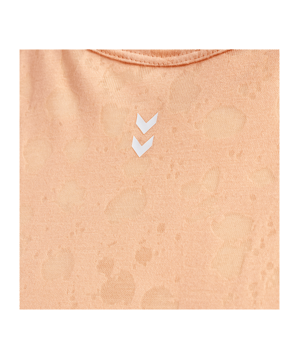 Hummel Mt Iris Burnout Crop T-Shirt Damen Orange F3037 - orange
