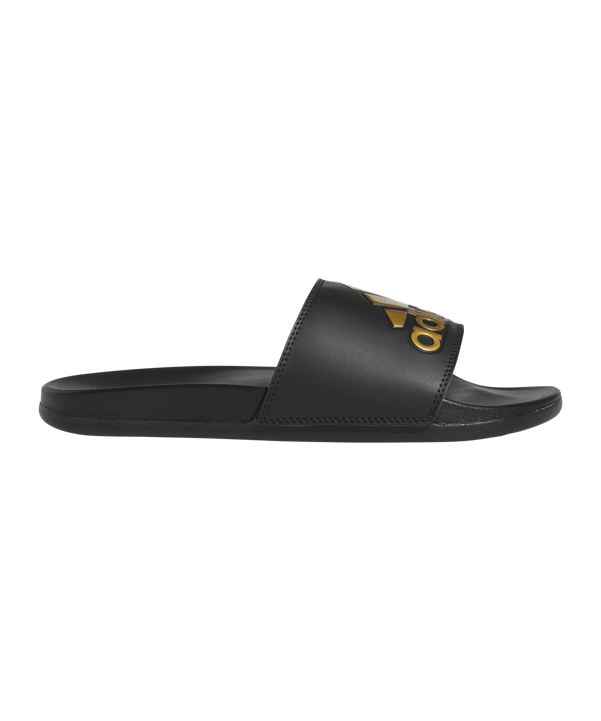 adidas Adilette Comfort Badelatsche Schwarz Gold - schwarz