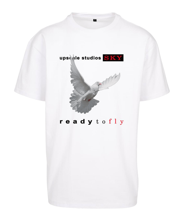 Mister Tee Ready To Fly Oversized T-Shirt Weiß - weiss