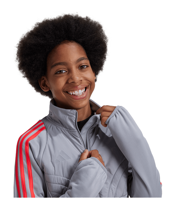 adidas Tiro 24 Trainingsjacke Kids Grau - grau