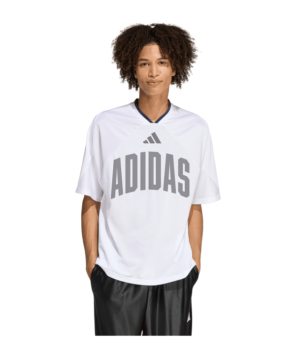 adidas Stadium Graphic Mesh T-Shirt Weiß - weiss