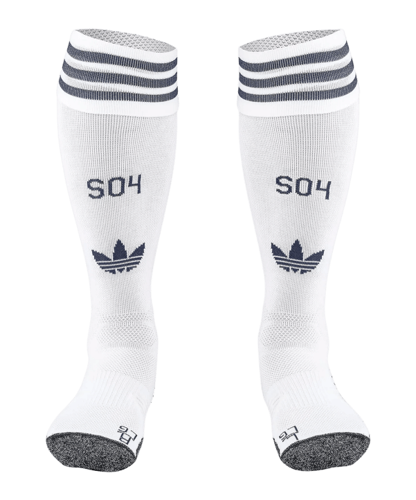 adidas Originals FC Schalke 04 Chaussettes de football Away 2026/2027 Blanc - blanc
