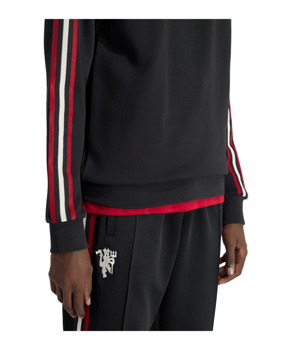 adidas Manchester United Originals Zip Top Schwarz - schwarz