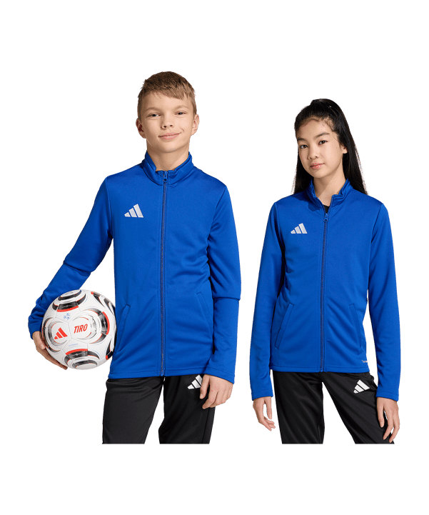 adidas Entrada 26 Trainingsjacke Kids Blau - blau