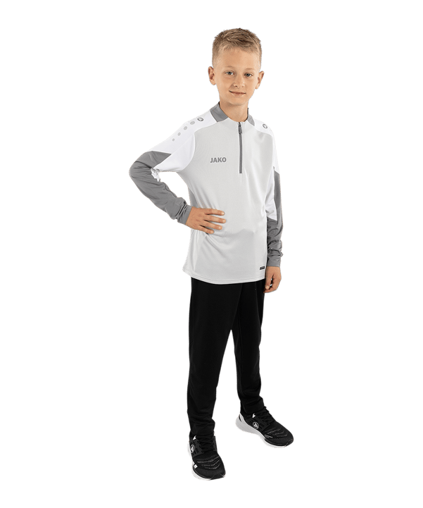 JAKO Dynamic Ziptop Sweatshirt Kids Grau F837 - grau