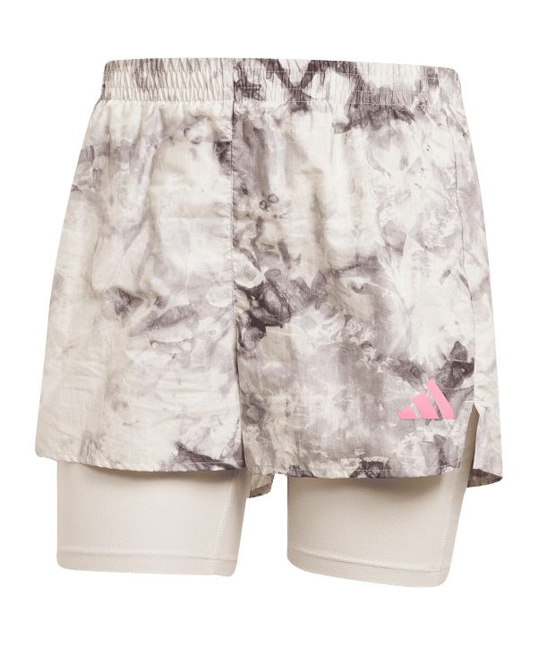 adidas Own the Run Spray 2in1 Laufshort Damen Grau - grau