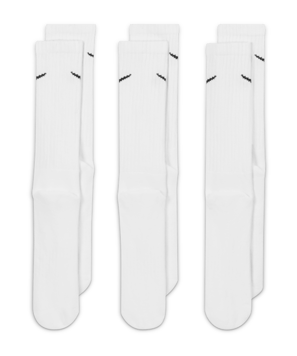 Nike Value Cushioned Crew 3er Pack Socken F101 - weiss