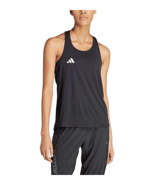 adidas Adizero Tanktop Damen Schwarz - schwarz