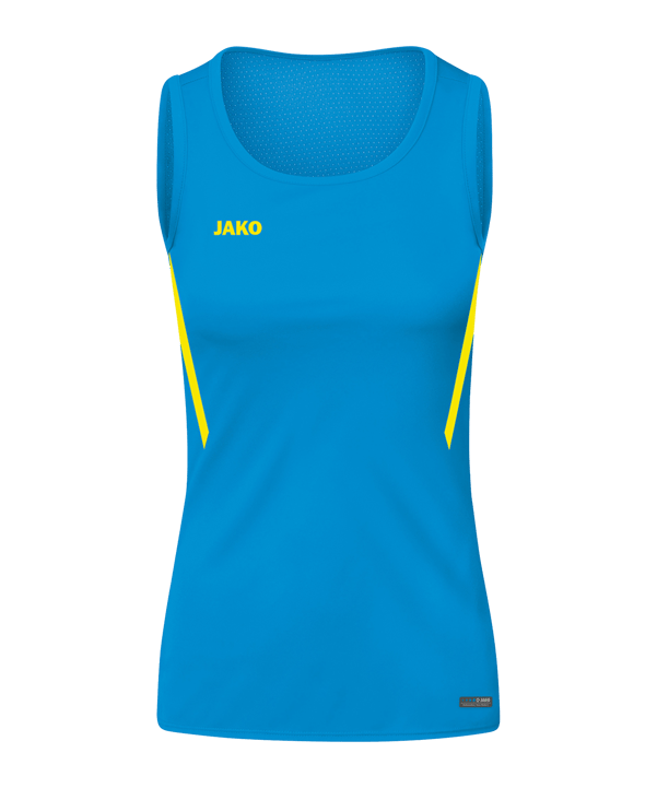 JAKO Challenge Tanktop Damen Blau Gelb F443 - blau