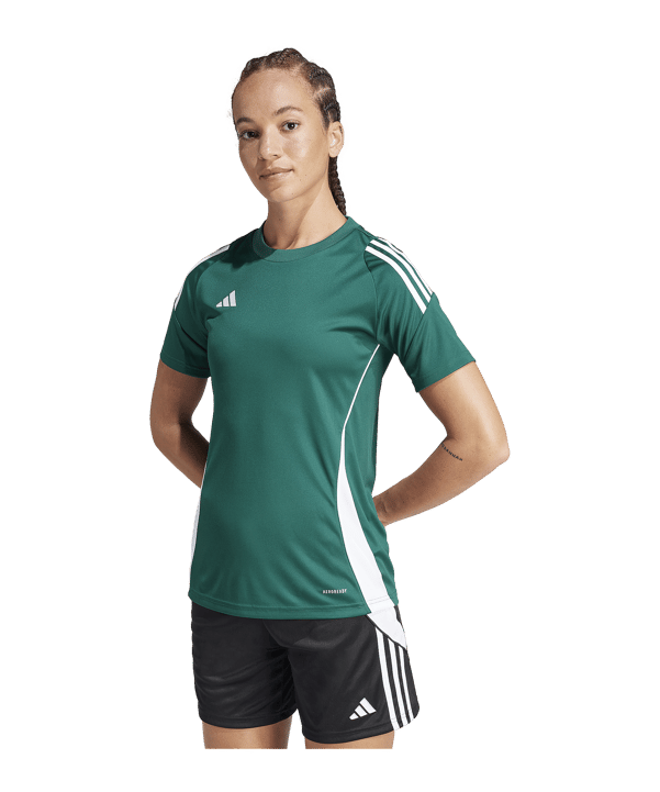 adidas Tiro 24 Trikot Damen Grün Weiss - gruen