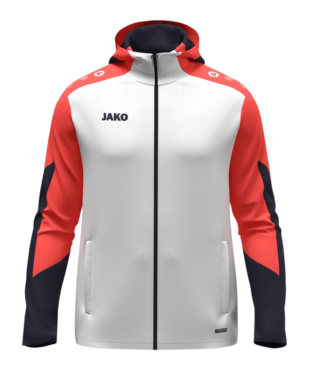 JAKO Dynamic Kapuzenjacke Kids Weiß F026 - weiss