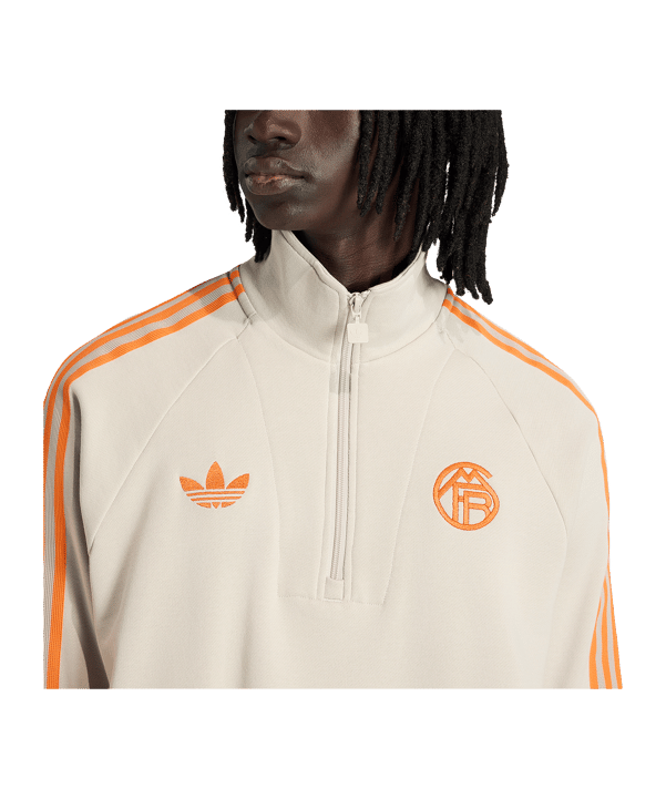 adidas FC Bayern München Originals Zip Top Beige - beige