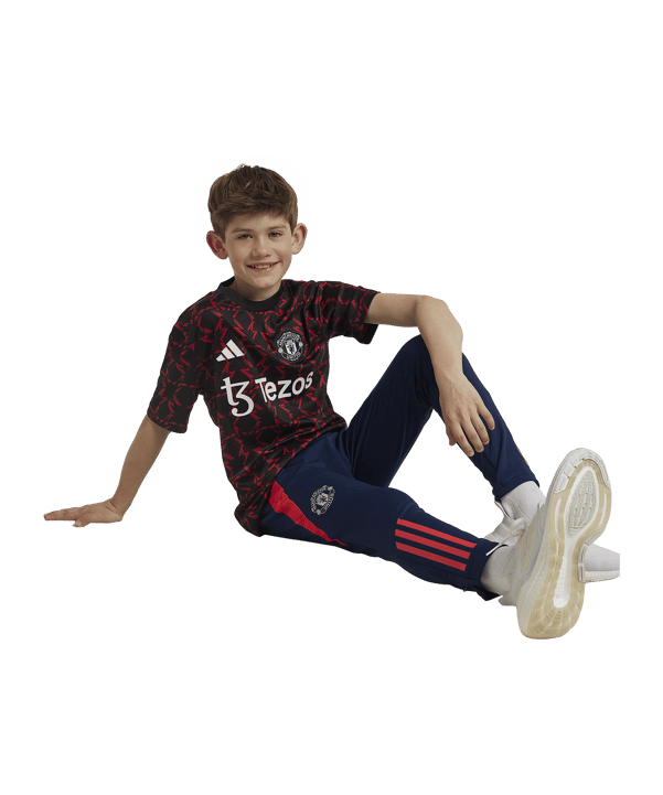 adidas Manchester United Prematch Shirt 2024/2025 Kids Schwarz - schwarz