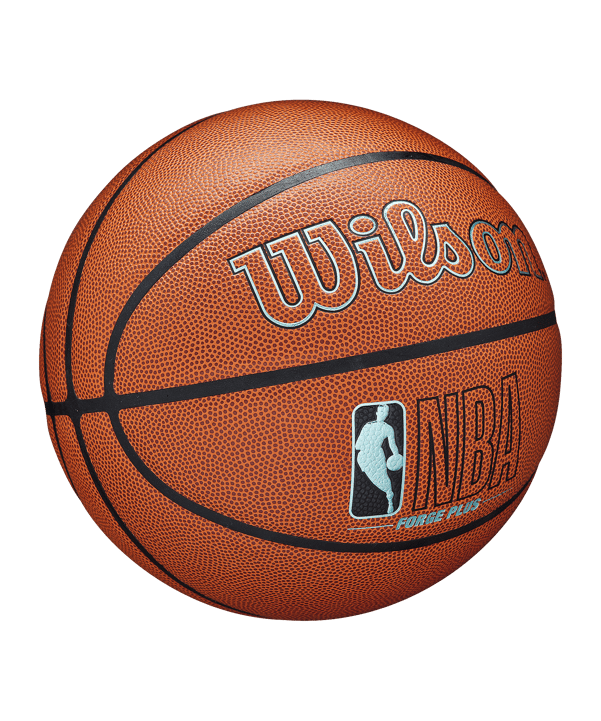 Wilson NBA Forge Plus Eco Basketball Indoorball Grau - braun