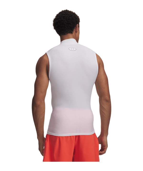Under Armour HG Elite Sleeveless Mock Weiß F100 - weiss