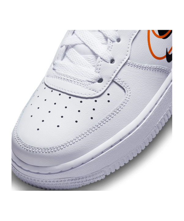 Nike Air Force 1 Kids (GS) Weiss Orange F100 - weiss