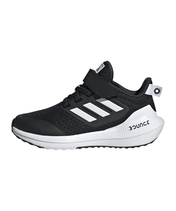 adidas EQ21 Run 2.0 Bounce Sport Running Elastic Lace wit Schwarz - schwarz