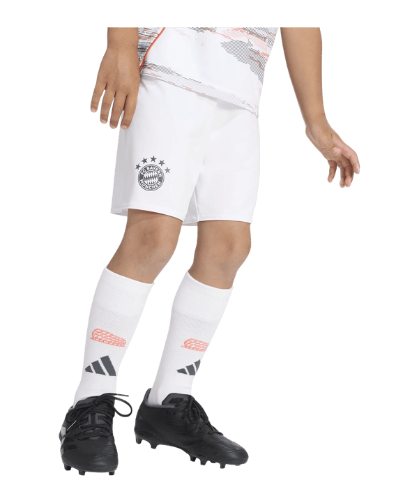adidas FC Bayern München Mini Trikot Set Away 2025/2026 Kids Weiß - weiss