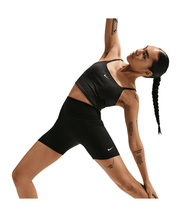 Nike One High Waisted 5" Legging Dames Zwart K010 - zwart