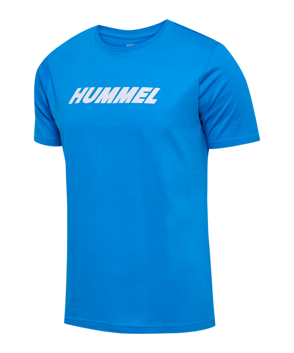 Hummel Elemental Logo Cotton T-Shirt Blau F7335 - blau