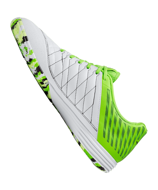 Nike Lunar Gato II Futsal IC Weiss Grün F137 - weiss