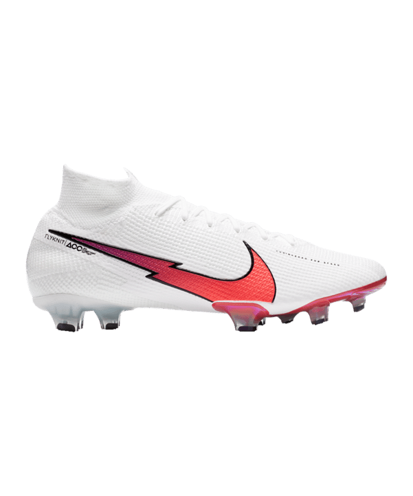 Nike Mercurial Superfly VII Flash Crimson Elite FG Weiss F163 - weiss