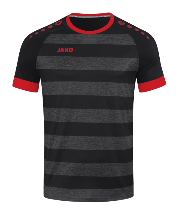 JAKO Celtic Melange KA Trikot Schwarz Rot F809 - schwarz