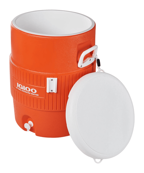 Igloo 10 Gallon Seat Top with Cup Dispenser 37,9L Getränkekühler Accessoire Orange - orange
