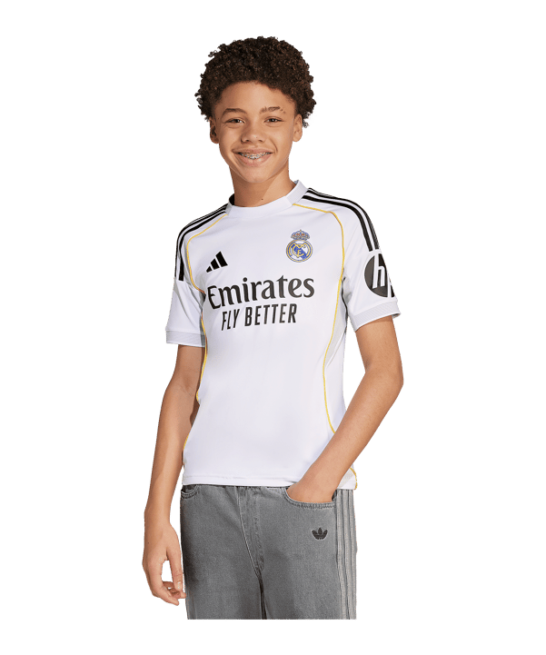 adidas Real Madrid Trikot Home 2025/2026 Kids Weiß - weiss