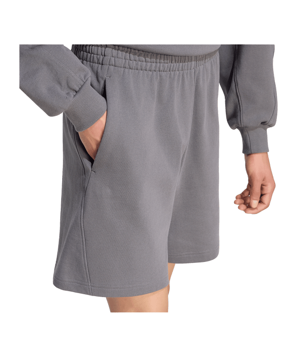 adidas Kit Logo Pantaloncini Grigio - grigio