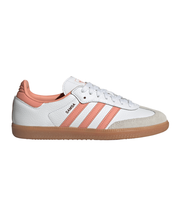adidas Originals Samba OG Damen Weiss Rot Beige - weiss