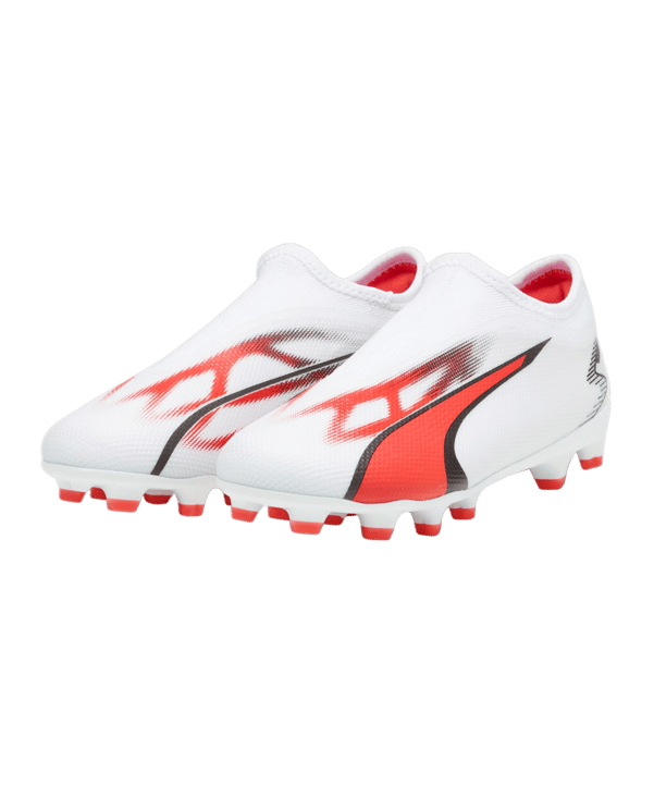 PUMA ULTRA Match LL FG/AG Breakthrough Jr Kids Weiss Rot F01 - weiss