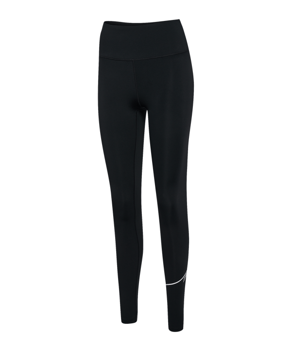 Hummel Court Mid Waist Pocket Leggings Damen Schwarz F2001 - schwarz