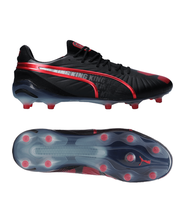 PUMA KING Ultimate FG/AG Teaser Schwarz Rot F01 - schwarz