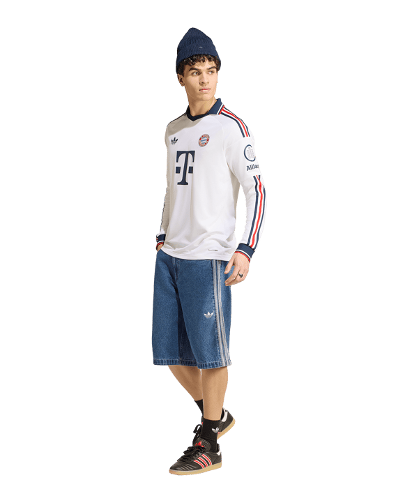 adidas FC Bayern München Maglia maniche lunghe Away 2026/2027 Bianco - bianco
