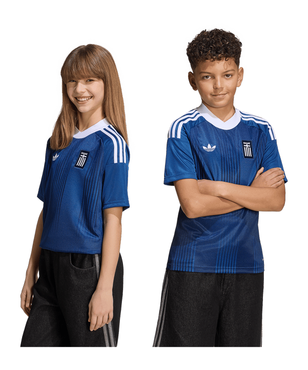 adidas EPO Griechenland Trikot Away 2026 Kids Blau - blau