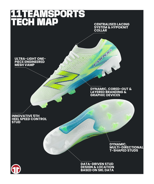 New Balance Furon Elite V9 FG Neon Tide Weiß - weiss